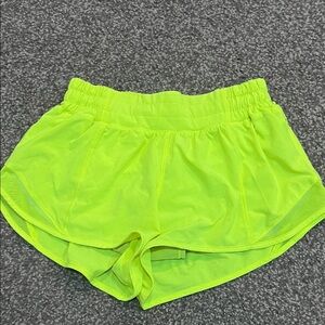 Lululemon Athletica Vibrant Lime Athletic Shorts